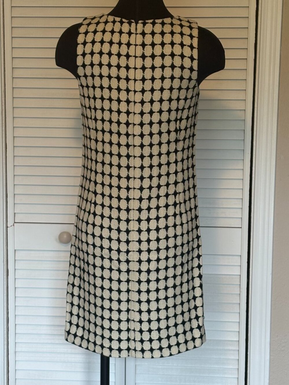 Pim + Larkin Geometric Print Sheath Dress, Black & Cream S - Picture 2 of 6